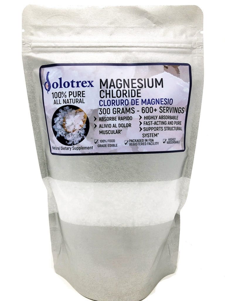 Dolotrex Magnesium Chloride Supplement Pure Food grade flakes for Muscle Pain - 300g